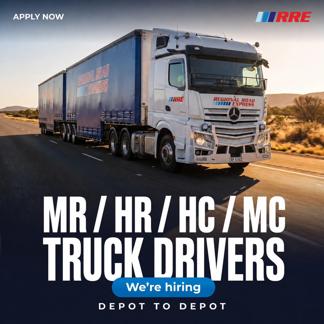 Regional Road Express hiring ad